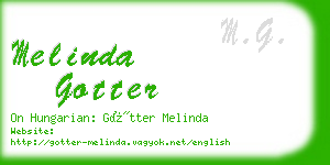 melinda gotter business card